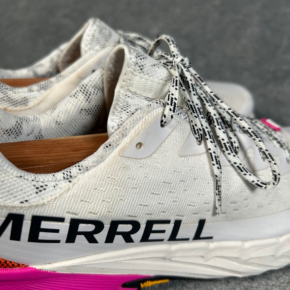 Merrell Agility Peak 5 Mens 8 White Orange Pink Trail Running Shoes J068233 - Picture 7 of 15